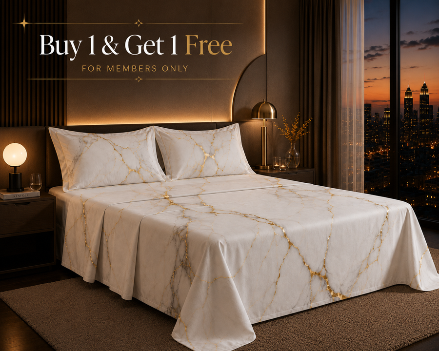 Dreamr Royal Luxury  Bedsheet – Marble Royale