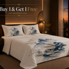 Dreamr DREAMLAND Bedsheet Set - Azure Serenity Pavilion