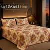 Dreamr Vintage Floral Premium Fitted Bedsheet Set