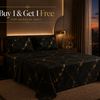 Dreamr Royal Luxury  Bedsheet – Obsidian Luxe