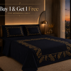 Dreamr Royal Luxury  Bedsheet – Midnight Majesty