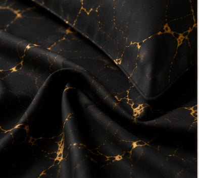 Dreamr Royal Luxury  Bedsheet – Obsidian Luxe