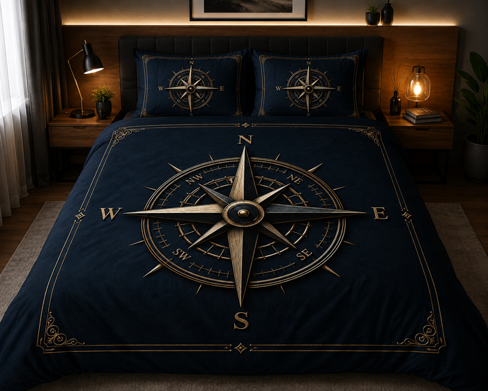 Dreamr Royal Luxury  Bedsheet – Imperial Compass
