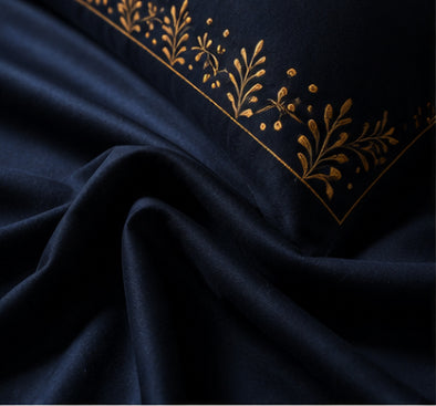 Dreamr Royal Luxury  Bedsheet – Midnight Majesty
