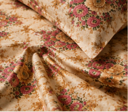 Dreamr Vintage Floral Premium Fitted Bedsheet Set