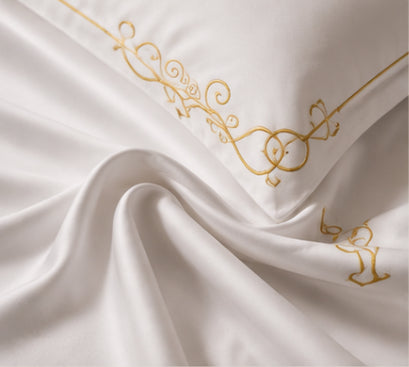 Dreamr Royal Luxury  Bedsheet – Imperial Ivory