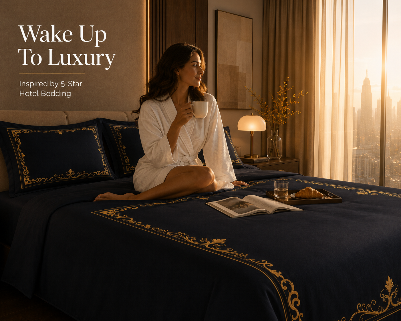 Dreamr Royal Luxury  Bedsheet – Royal Noir
