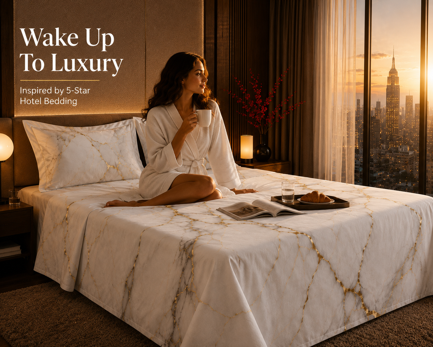 Dreamr Royal Luxury  Bedsheet – Marble Royale