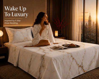 Dreamr Royal Luxury  Bedsheet – Marble Royale