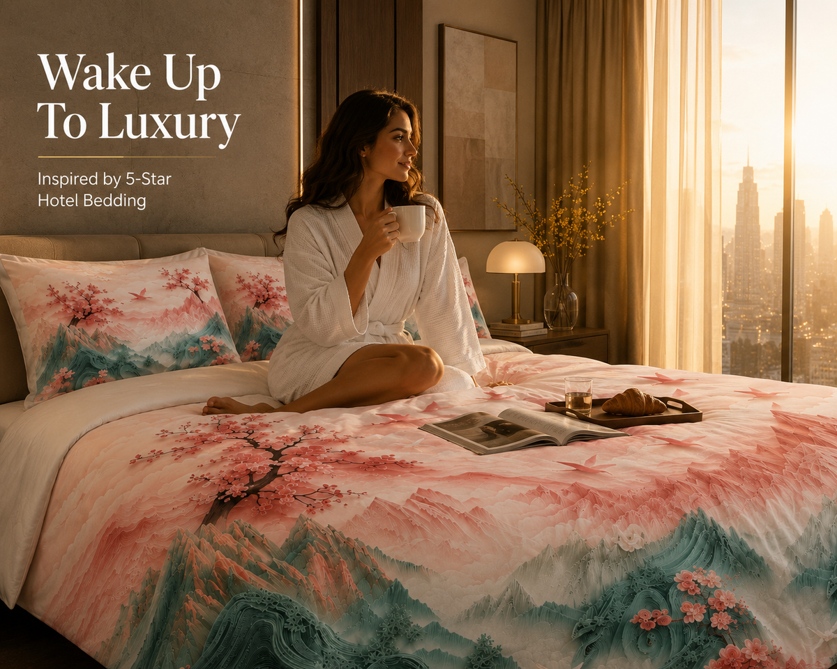 Dreamr DREAMLAND Bedsheet Set - Sakura Dreamscape