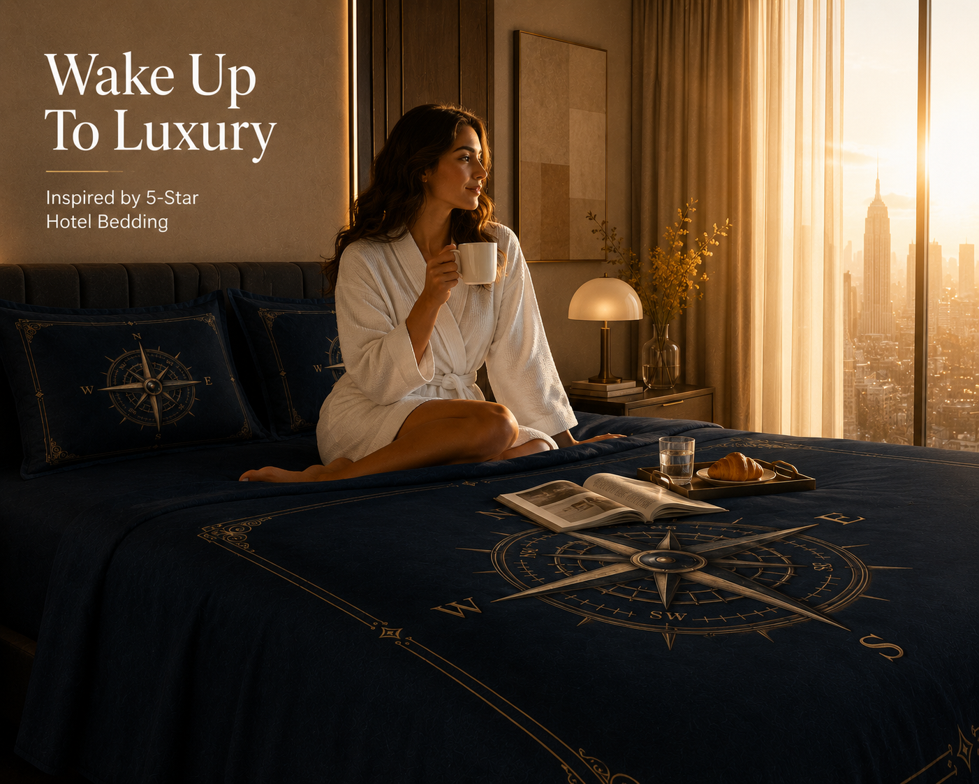 Dreamr Royal Luxury  Bedsheet – Imperial Compass