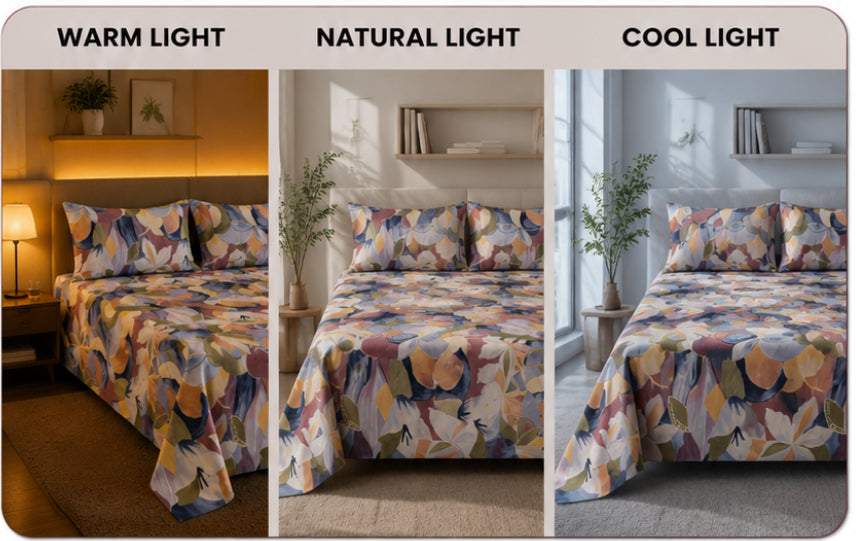 Dreamr Marble Geometry Premium Fitted Bedsheet Set