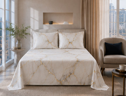 Dreamr Royal Luxury  Bedsheet – Marble Royale