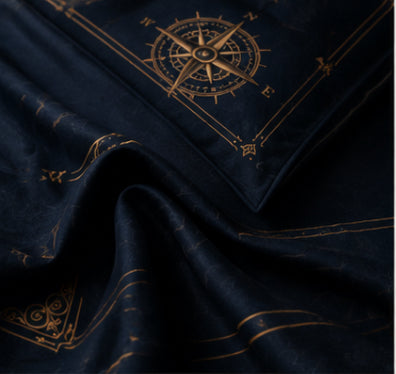 Dreamr Royal Luxury  Bedsheet – Imperial Compass