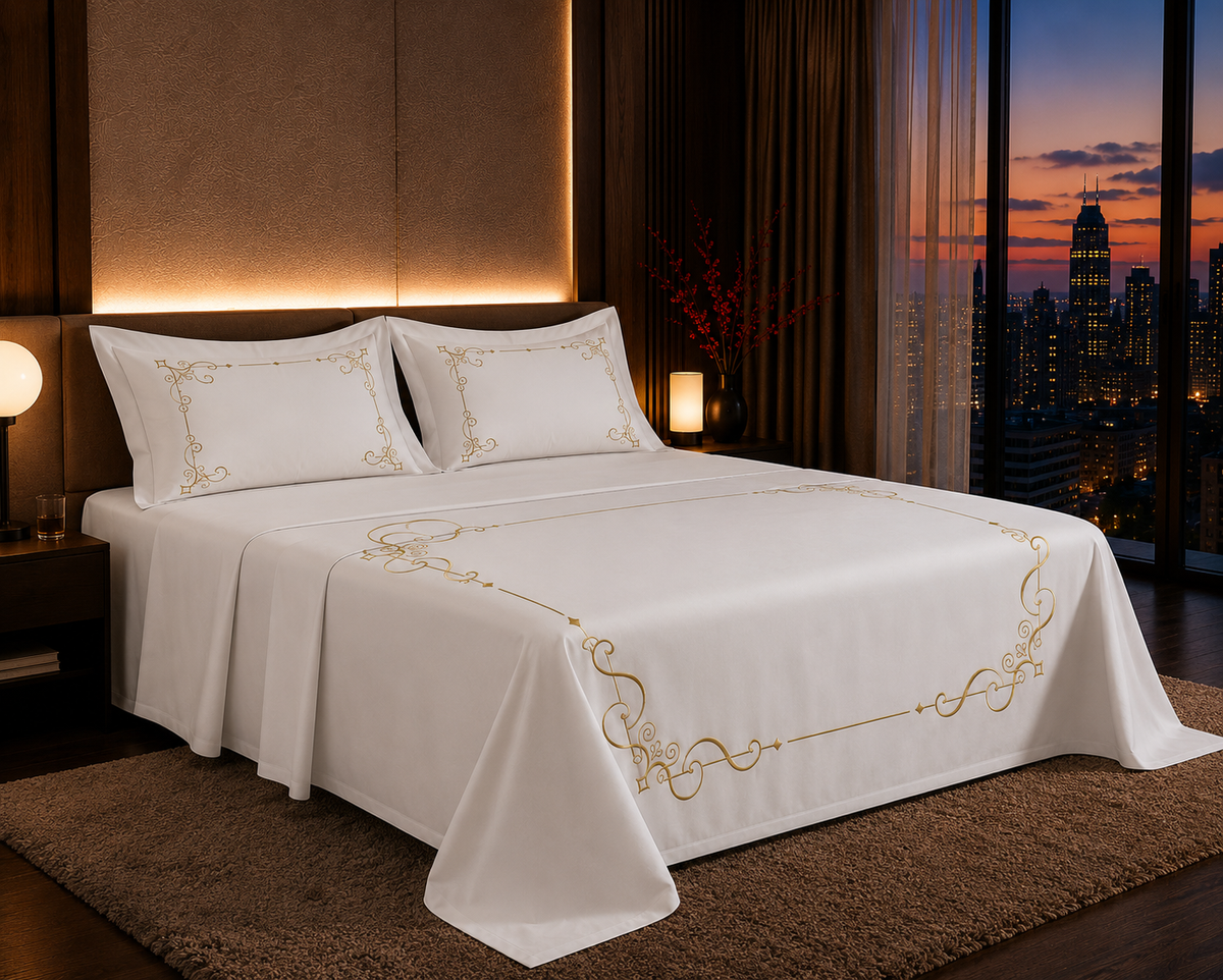 Dreamr Royal Luxury  Bedsheet – Imperial Ivory