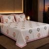 Wildflower Bloom Handblock Percale Cotton Bedsheet Set