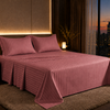 Dreamr Premium Hotel Stripe Fitted Bedsheet Set - Blush Pink
